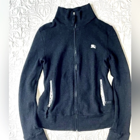 Burberry Wool Knit Jacket black - Picture 2 of 4